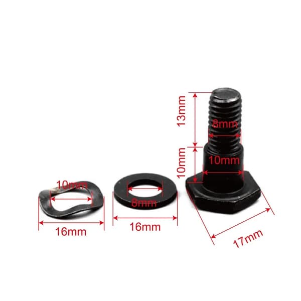 Erstatnings clutchbolt med skive for 43CC 49CC 52CC bensindrevet gresstrimmer clutch