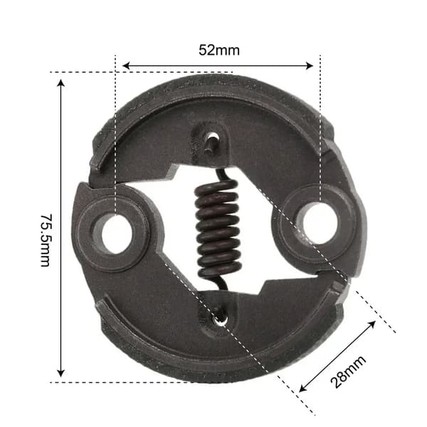 Metallkobling og skruesett for Jane 43CC 49CC 52CC gresstrimmer motor