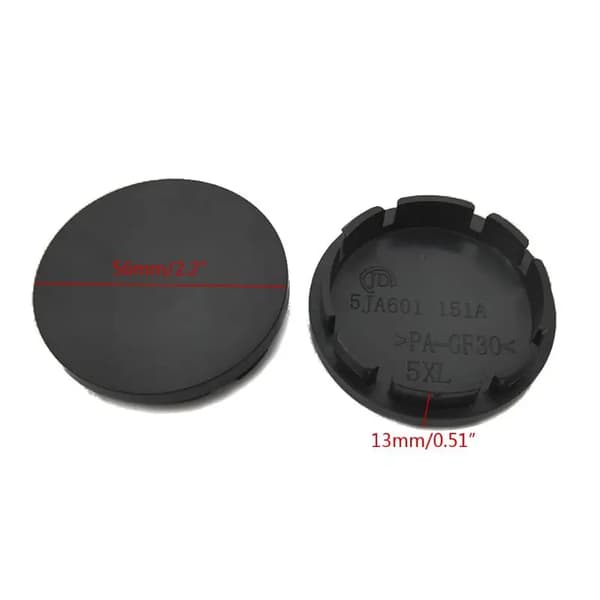 4 st/set 56mm Universella Navkapslar för Bilhjul Däckfälgsskydd ABS Dekorationer