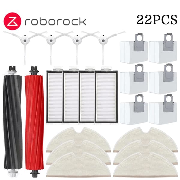 Roborock Q8 Max Q8 Max Plus Q8 Max+ Q5 Pro Q5 Pro Plus Reservedele Tilbehør Hovedsidebørste Hepa Filter Moppe Støvpose