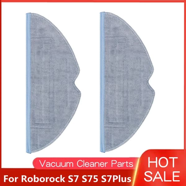 For Roborock S7 S75 S7Plus Palledeler Mopp Hvit/Svart Sidebørste Hovedbørste/Rullebørste Filter Vanntank Tilbehør