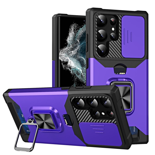 Sliding Camshield phone case för Samsung Galaxy S23 Ultra 5g Purple