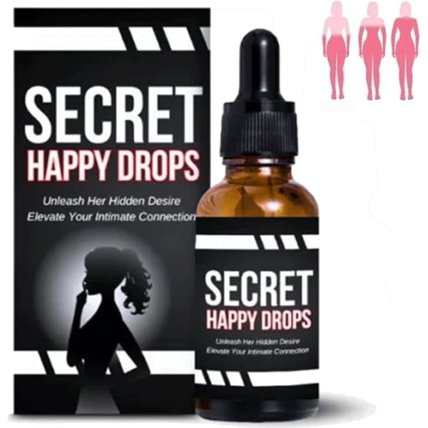 Secret Happy Drops, Nöjestoppar för oral topp, Happy Hormones Drops Kvinnor & Män, Förbättrad känslighet Nöje 1pcs