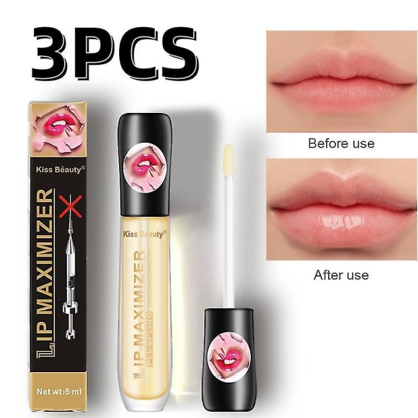 3st Lip Plumper Extreme Lip Gloss Maximizer Plump Volume Bigger Lips Moisturizing
