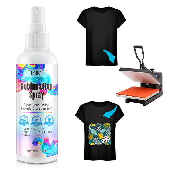 Sublimationsbeläggningsspray är lämplig för bomullströjor inklusive polyestermusmatta Kartong Canvas Enkel sublimering och snabbtorkande 100 ml Multicolor