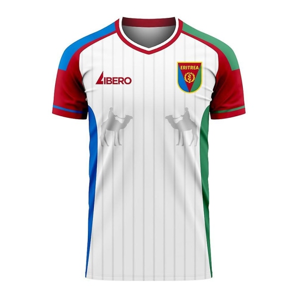 Eritrea 2023-2024 Home Concept Football Kit (Libero) - Vuxen långärmad White Adult 5XL - 58-60 inch (160-172cm)