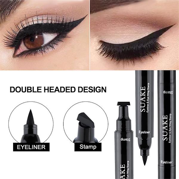 Black Winged Wing Eyeliner Stämpel Vattentät Eye Liner Penna Flytande 2 large sizes