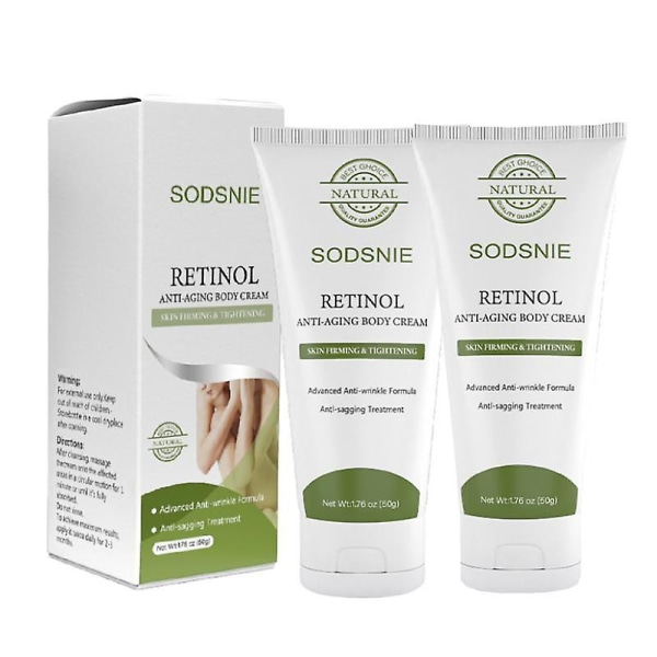 Retinol Anti-aging Body Cream Anti Wrinkle Hudvård Uppstramande celluliter slappning 2pcs