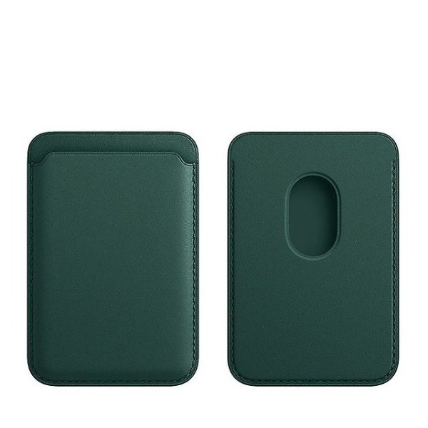 Macsafe Cover Till Iphone 14 Pro Max Magnetisk Kort Läderplånbok Sequoia Green