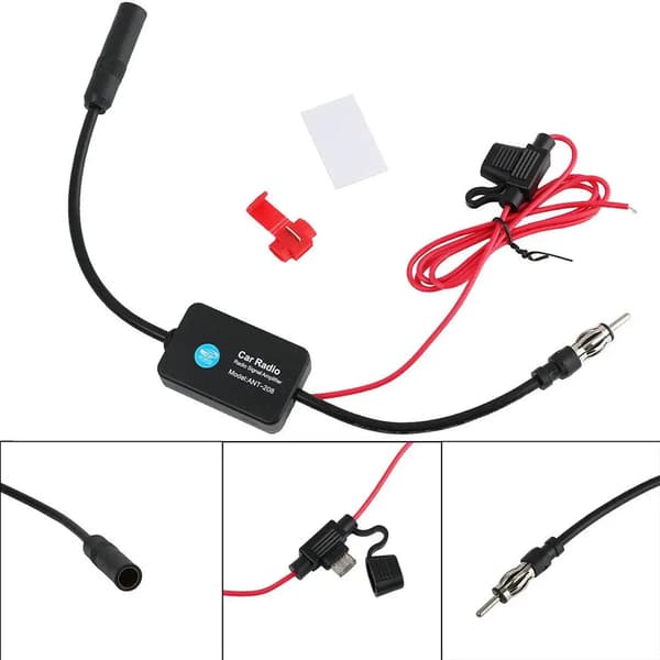 Universal Bil FM-antenn Signal Förstärkare 12V