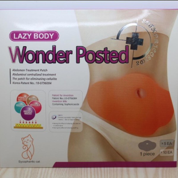 Lazy Body Wonder Patch Belly Wing Fungerar för Toning Contouring Uppstramande Lazy Body Wonder Patch 30 Pcs