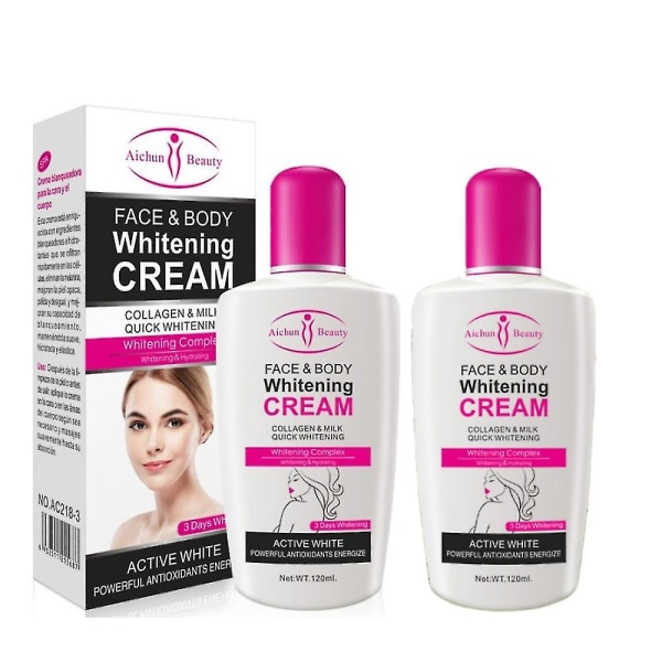 2st Kollagen Mjölk Blekning Ansiktskroppskräm Hudblekning Återfuktande kroppslotion Skin Lightening Cream 2023 Nyhet