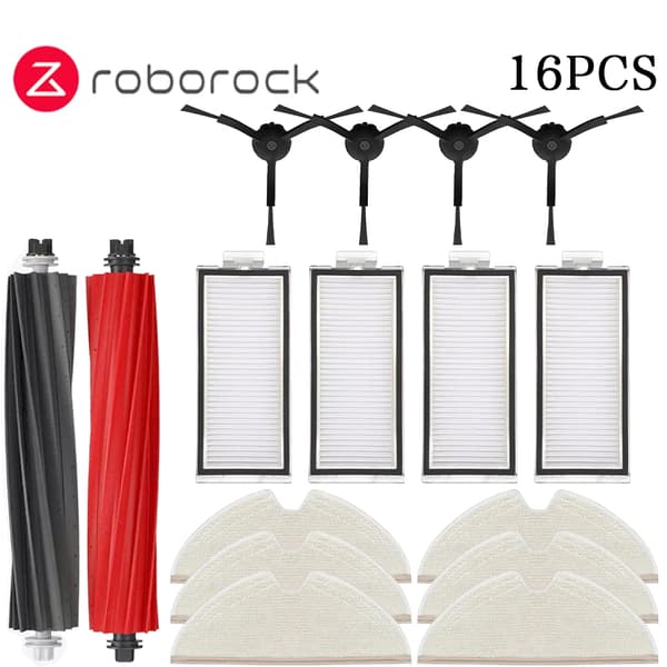 Roborock Q8 Max Q8 Max Plus Q8 Max+ Q5 Pro Q5 Pro Plus Reservedele Tilbehør Hovedsidebørste Hepa Filter Moppe Støvpose