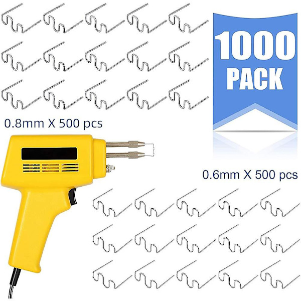 1000 st svetsade plastklämmor för svetsverktygssats 1000pcs