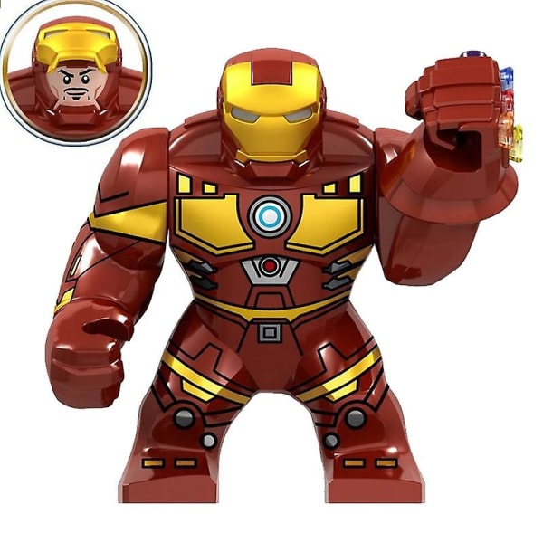 Ironman James Rhodes War Machine Hulkbuster Figur Blocks Construction Building Iron Man