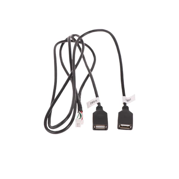 Bil Multimedia Afspiller Ledningsnet Stik 6 Pin Dobbelt USB Interface Kabel Adapter til Android Radio Navigation