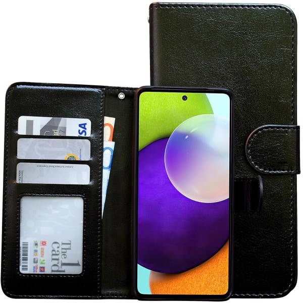 Samsung Galaxy A52/a52 5g - Läderfodral / Skydd White