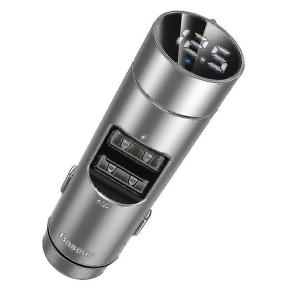 Bimirth 2023 New Baseus Enerqy Column Car Wireless Mp3 Charger 3.1a Quick Charge Car Ch Silver