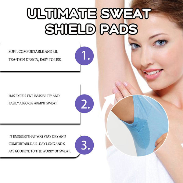 Armhålesvettlappar, Ultimate Sweat Shield Pads, Armhålesvettlappar för kvinnor och män, Engångsarmhåleskydd för klädsvettning Unflavore 20pcs