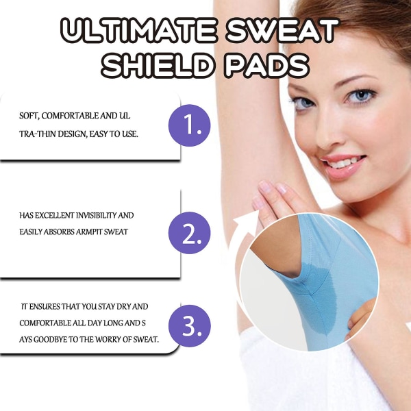 Armhålesvettpads, Ultimate Sweat Shield Pads, Armhålesvettpads för kvinnor och män, Engångsunderarmsskydd för kläder som svettas Unflavore 30pcs