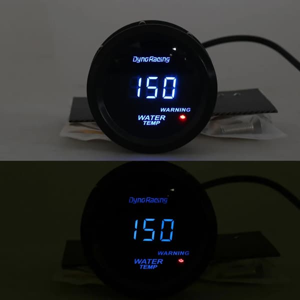Vanntemperaturmåler 2\" 52mm numerisk vanntemperaturmåler LED blå stemmekontroll med sensor BX 101462
