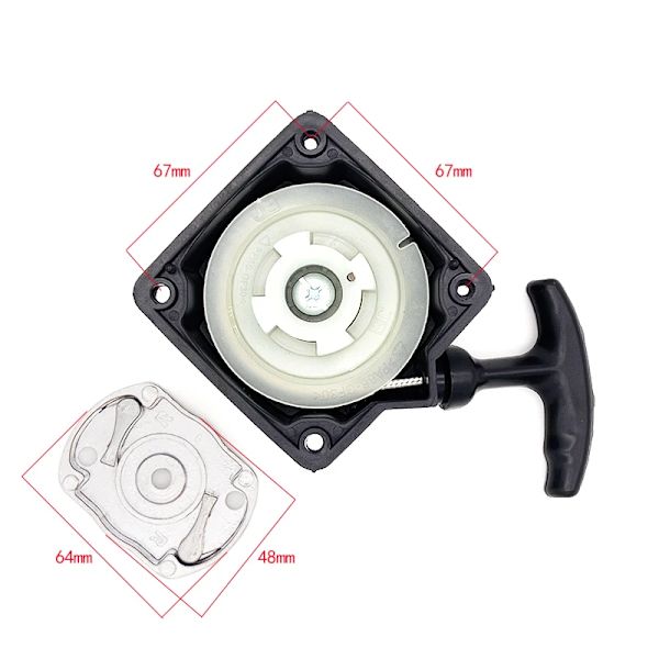 Kvalitets Easy Pull Rekylstarter Kit til 43CC 49CC 52CC Benzin Buskrydder Motor