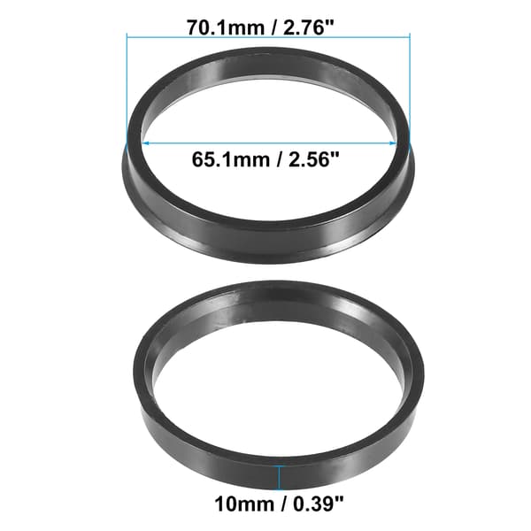 4 st 70,1 mm till 65,1 mm Bil Däck Centrerings Nav Centriska Ringar Hjul