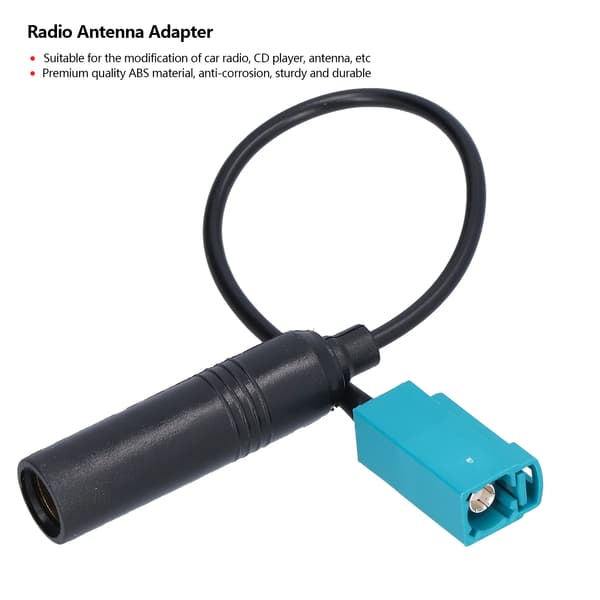 1 stk. Bilradio CD Antenne Adapter Kabel CD Spiller ISO Antennekonverter Bil Tilbehør