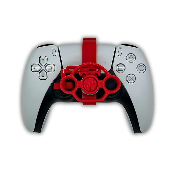Gaming racing hjul mini styrtillbehör för PS5 Controller Red 0001
