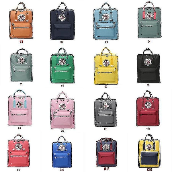 7l/16l/20l Fjal.lraven Kan.ken ​​Casual Backpack Student School High Capacity Bag C7 7L