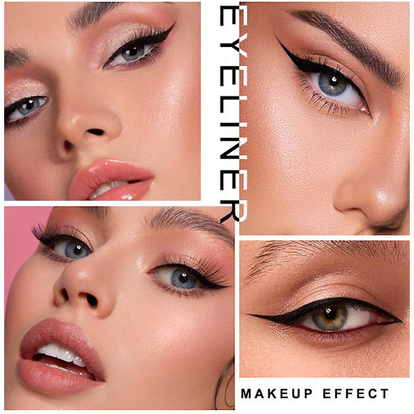 Black Winged Wing Eyeliner Stämpel Vattentät Eye Liner Penna Flytande 2 large sizes