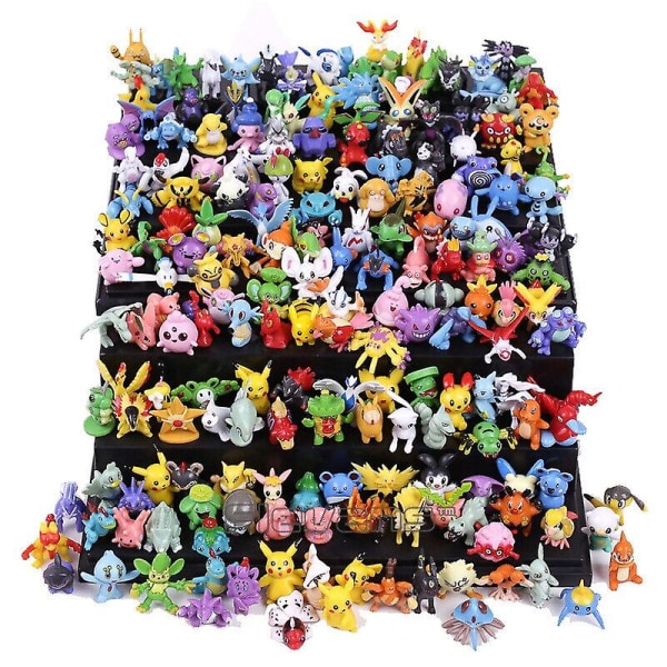 2 3cm 24 144 st figurer leksak set mini små samla docka lot älva husdjur fickmonster anime action staty barn present| | 120 PCS