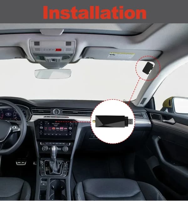 Yleisantenni DAB+:lle USB-sovittimella Android-autoradio GPS-stereovastaanottimelle