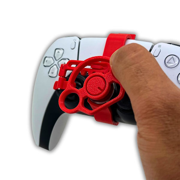 Gaming racing hjul mini styrtillbehör för PS5 Controller Red 0001
