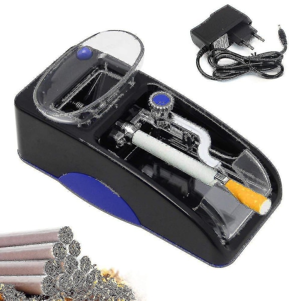 Elektrisk cigarettrullande Automatisk Roller Maker Mini Machine Automatisk Cigarett Tobaksmaskin Roller Portable blue