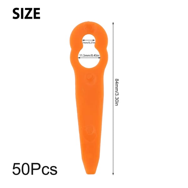 50 stk. plastblader for STIHL FSA 45 trådløs gressklipper gresstrimmerhoder gressklipper erstatningsplastblader