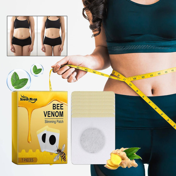 5-pack 2024 Bee Venom lymfdränage och bantningsplåster för kvinnor och män Body Slim