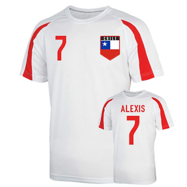 Chile Sports Träningströja (alexis 7) - Barn White MB (7-8 Years)