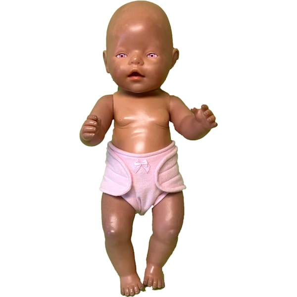 Rosa tygblöja till Baby Born, dockkläder Rosa