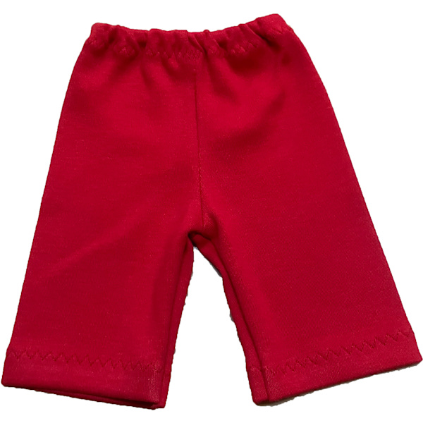 Leggings i röd trikå till Baby Born, dockkläder röd