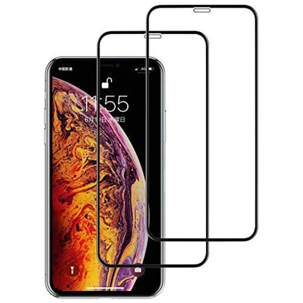 2 st heltäckande härdat glas för iphone Xr