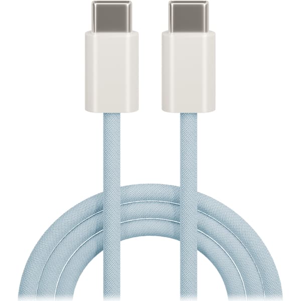 Maxlife MXUC-06-kabel USB-C - USB-C 1,0 m 20W blå nylon blå