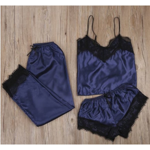 3 delars Nattkläder Underkläder  storlek:L blåvit