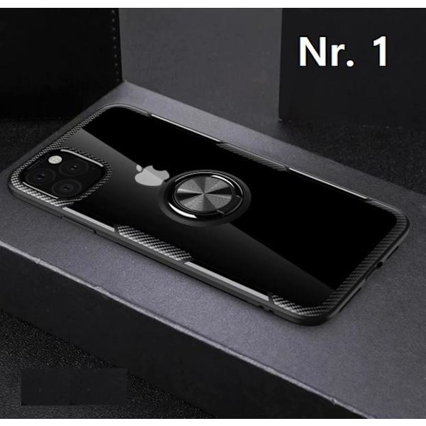 hårdsilkon fodral för 11 pro max med magnet ring blå Blue