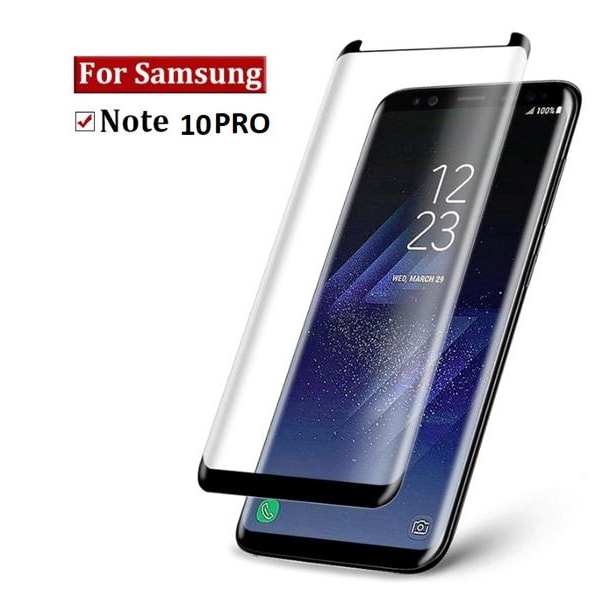 Härdat glas 10 D för Samsung note 10 pro