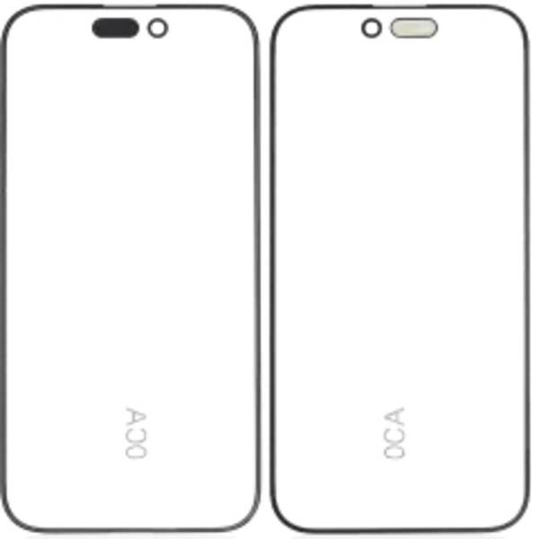 Endast ram för iPhone 15 Pro (5-pack) (OCA Masterr)