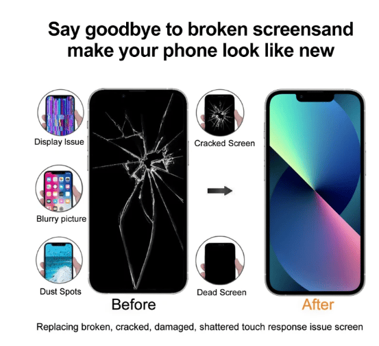 En perfekt ersättnings OLED-skärm (GX) för iPhone 13 Pro Max