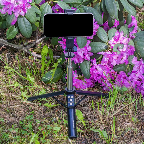 Forever Bluetooth selfie stick stativ SST-100 svart svart