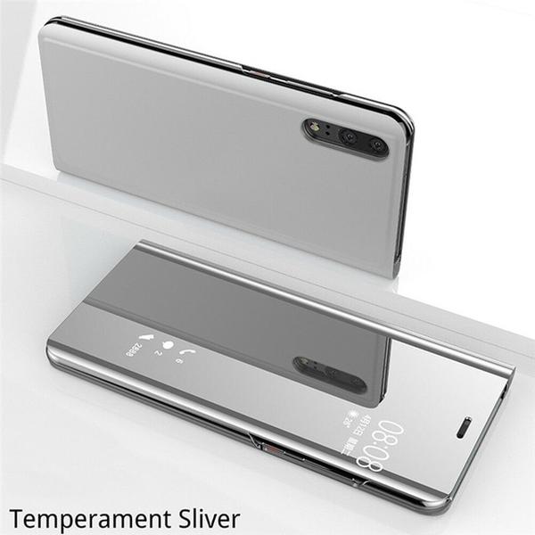 Flip Fodral För Huawei P30 pro silver Silver