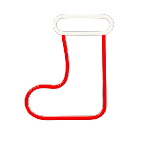 Neon LED JULSTRUMPA vit röd FLNE23 Forever Light